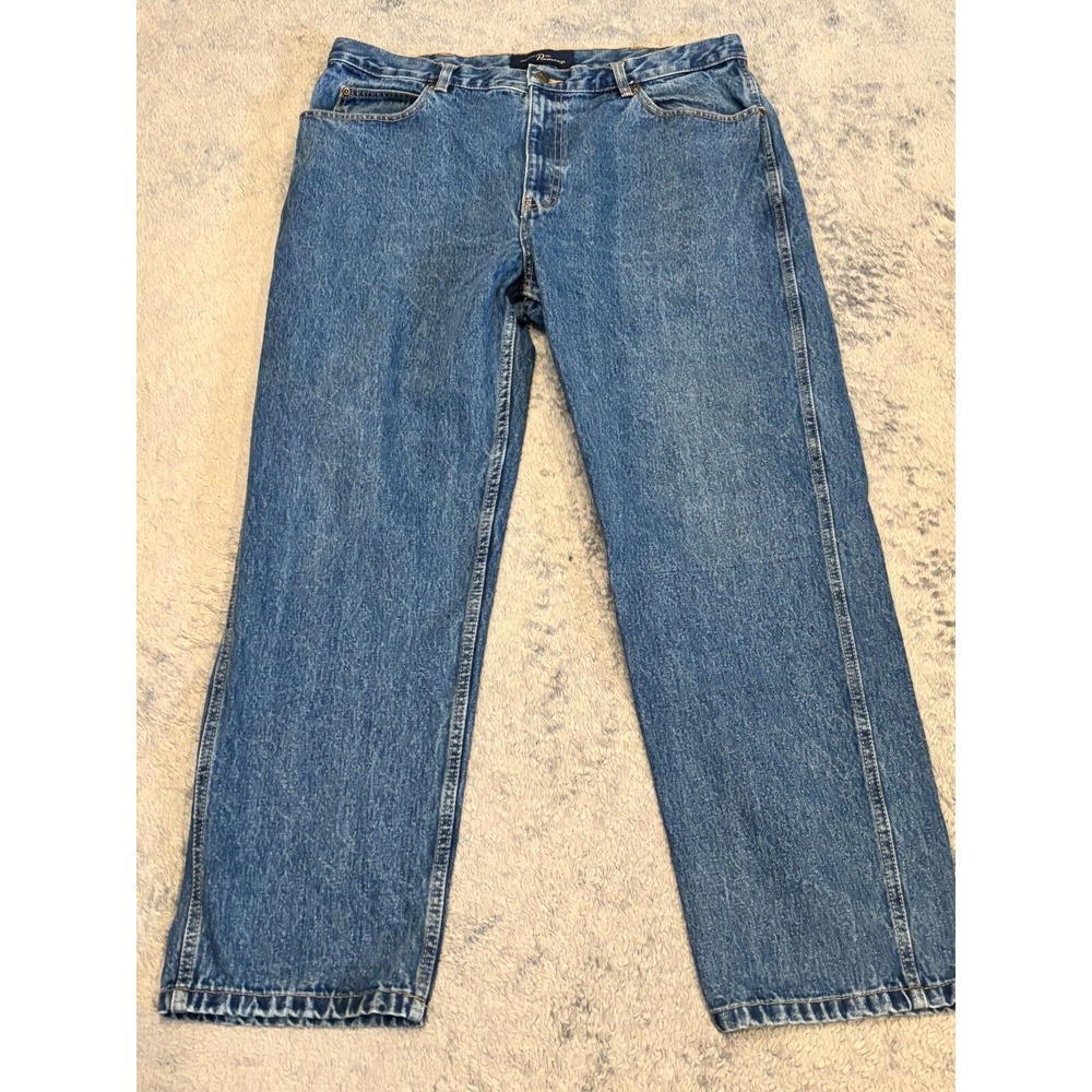 Vintage Penmans Jeans Mens 38x30 Medium Wash Blue Denim Relaxed Fit Workwear